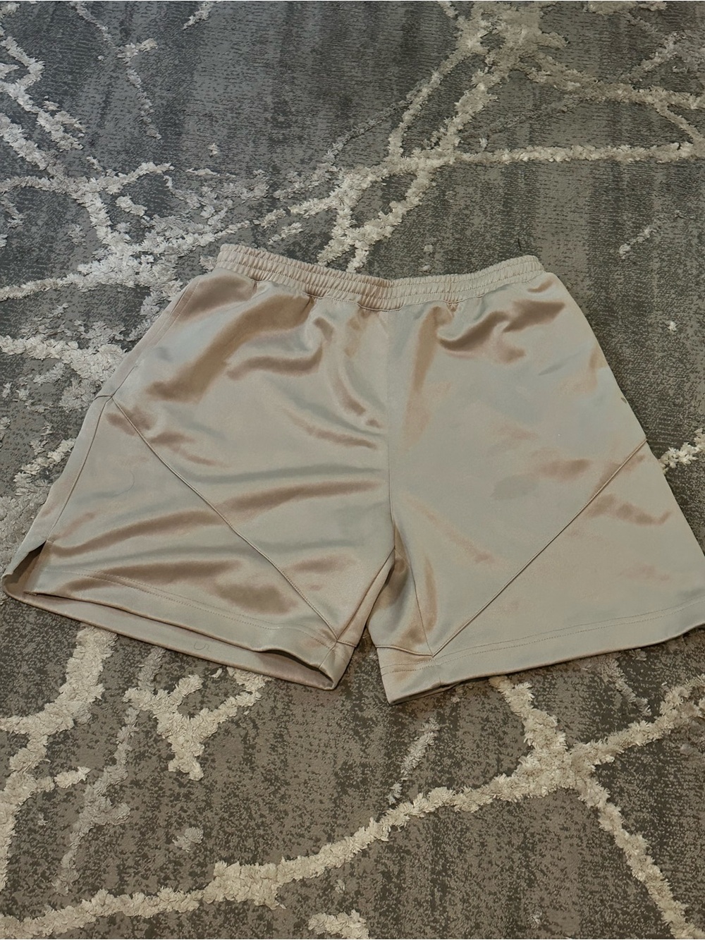 Neutral Beige Athletic Shorts